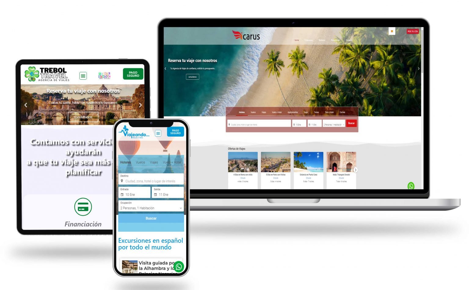 Servicios de gestión de viajes