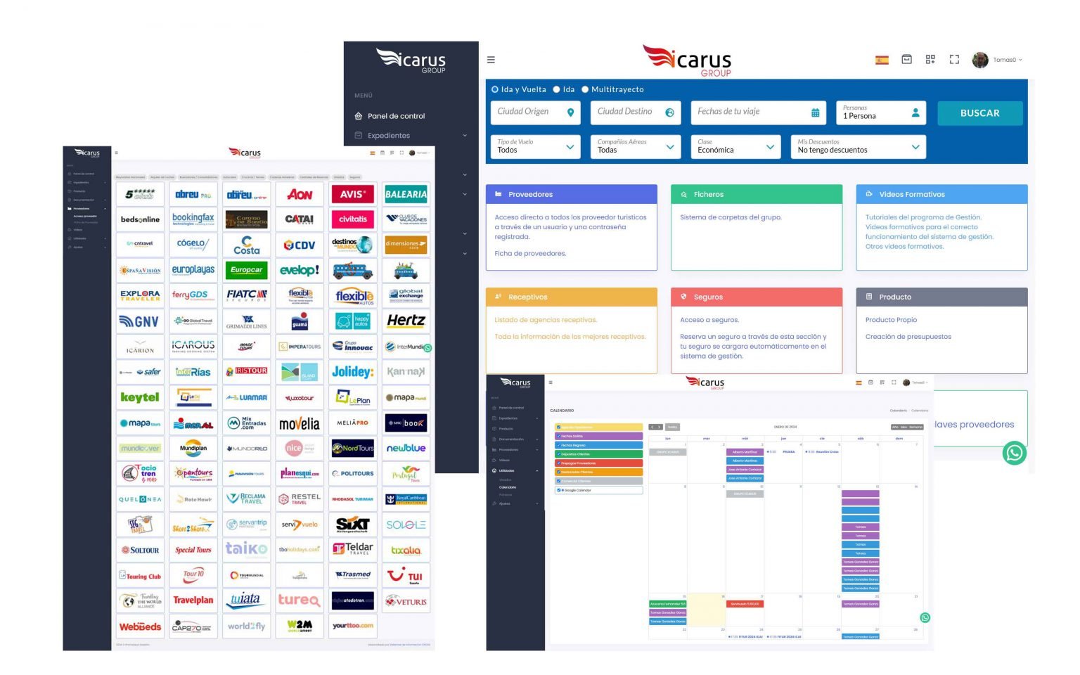 Servicios de gestión de viajes